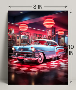 Retro Diner Vibes Retro Poster