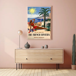Escape To The French Riviera Poster