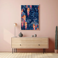 Vibrant Floral Illustrative Artwork for Artistic Poster