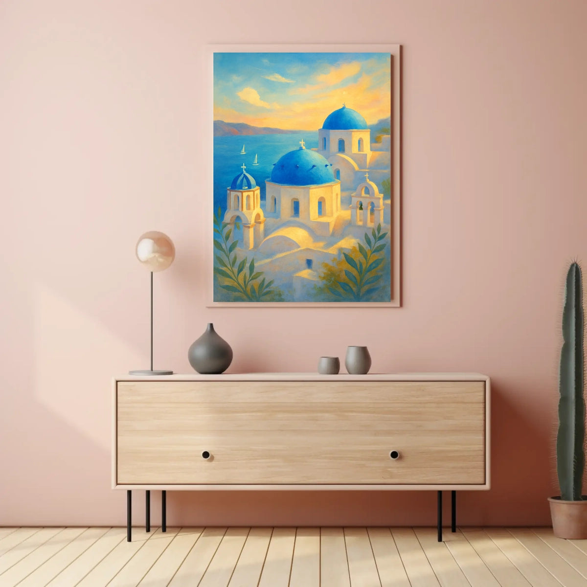 Santorini Serenity Poster
