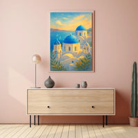 Santorini Serenity Poster