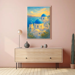 Santorini Serenity Poster