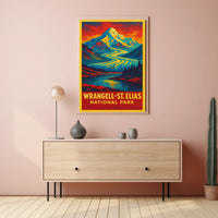 Wrangell Elias Vintage Adventure Explorer Poster