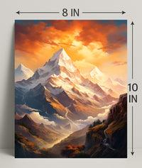 Majestic Mountain Landscape Poster