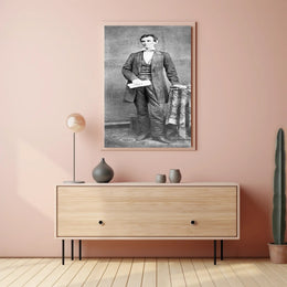 Abraham Lincoln and Son Willie Portrait Poster PosterGoat