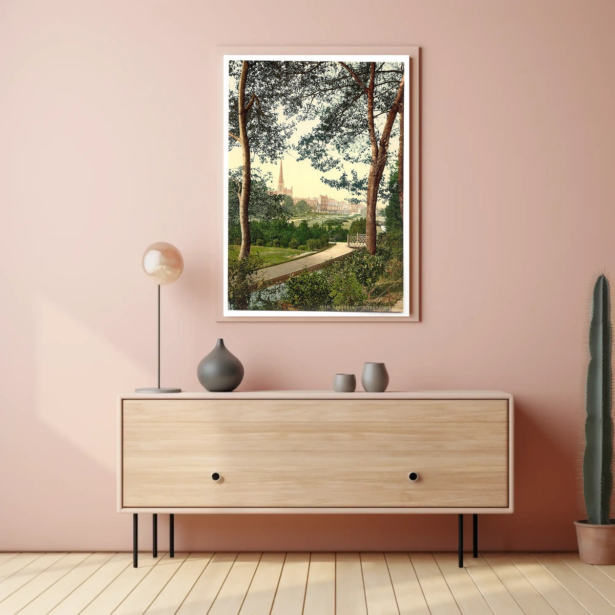 Scenic Landscape With Pathway Poster