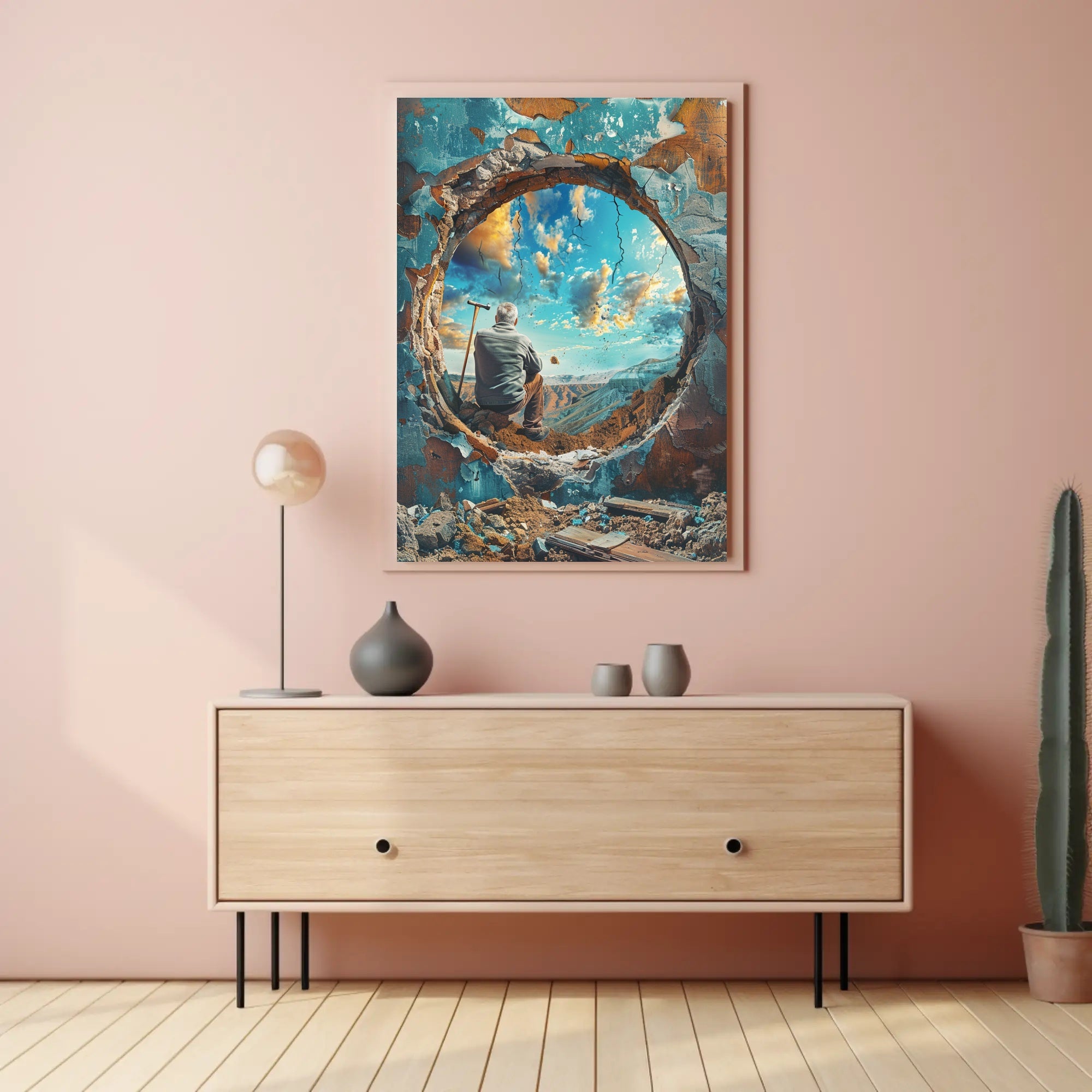 Through The Ruins Poster Art Print Decor PosterGoat
