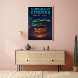 Supermarine Spitfire Icon of Victory Poster