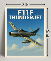 F11F Thunderjet Poster PosterGoat