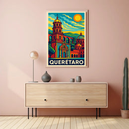 Querétaro Vibrant Heritage Poster