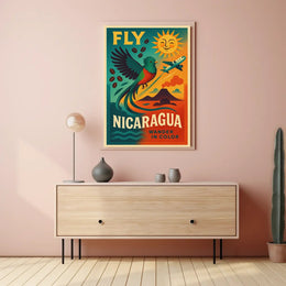 Discover Nicaragua's Vibrant Beauty Quetzal Travel Poster PosterGoat