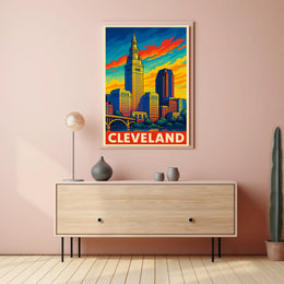 Cleveland Skyline Poster