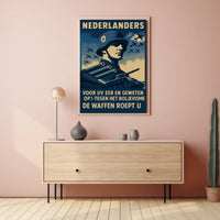 Nederlanders De Waffen Roept U Poster