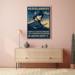 Nederlanders De Waffen Roept U Poster