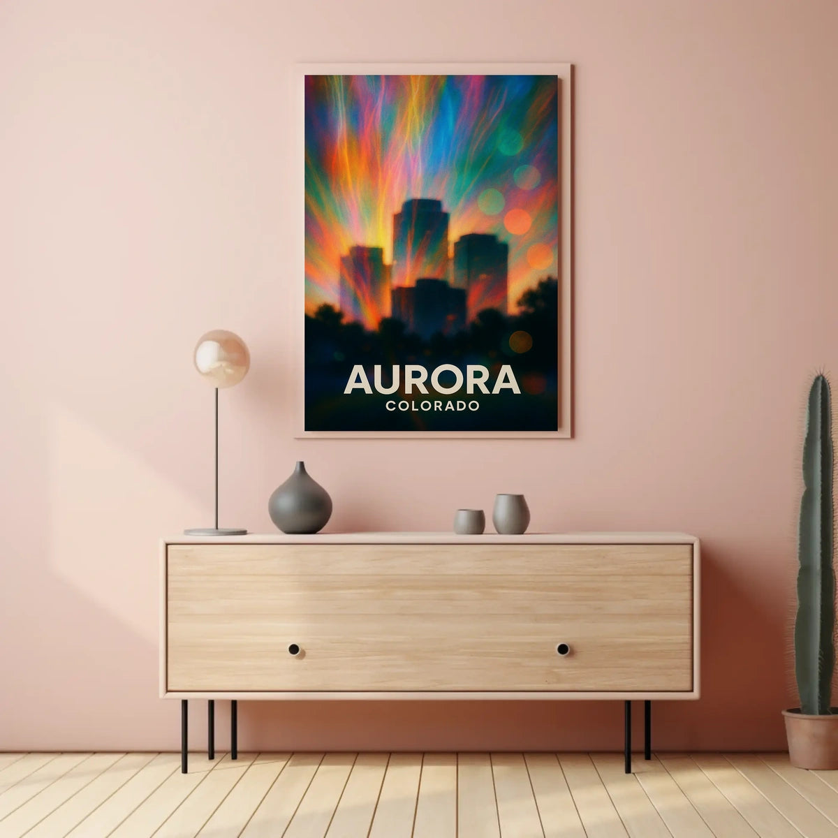 Aurora Colorado Scenic Travel Photography Realism Poster