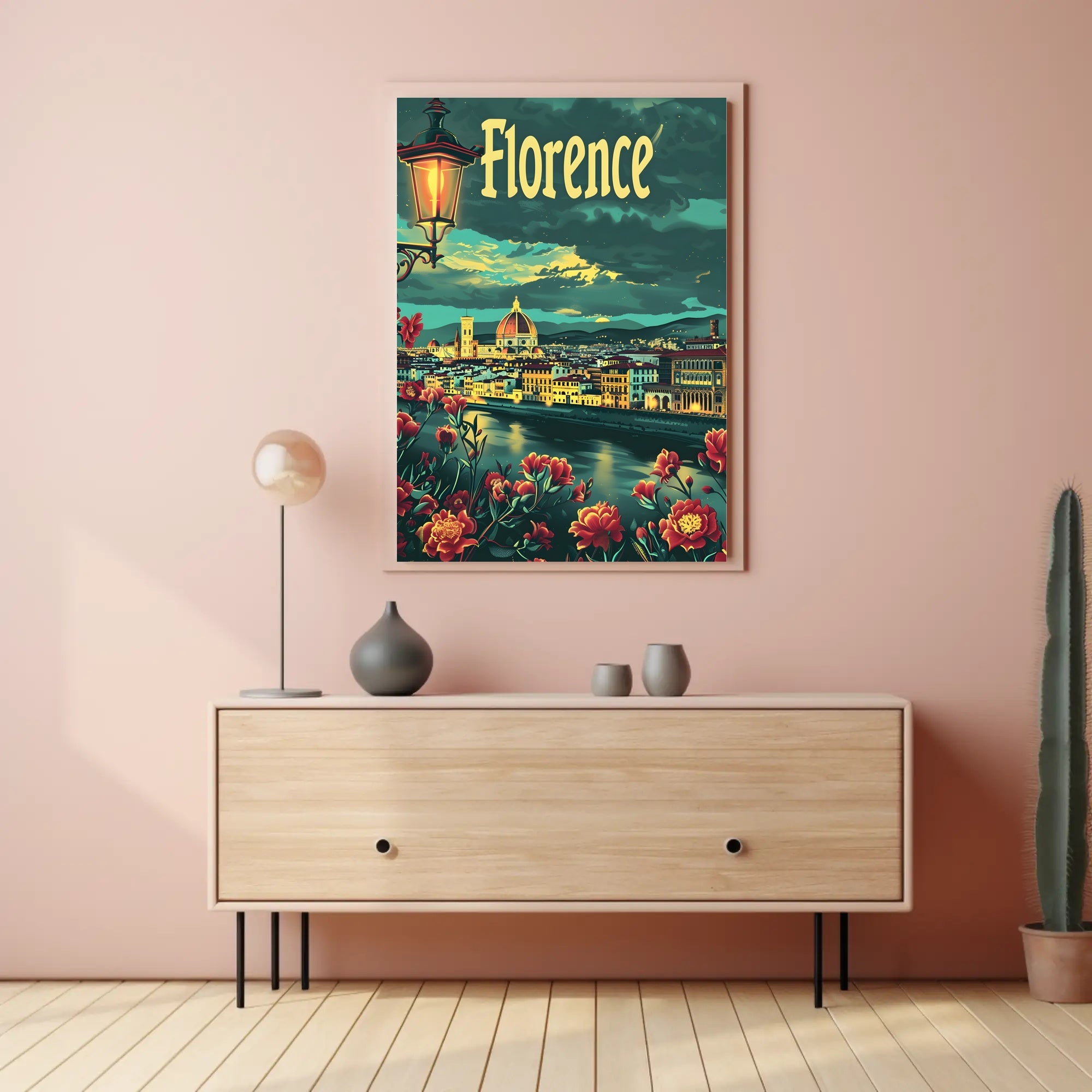 Florence Cathedral Vintage Artistry Poster