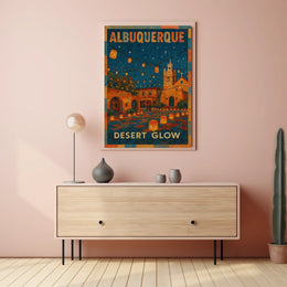 Albuquerque Desert Glow Poster