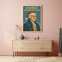 George Washington Festive Portrait Poster