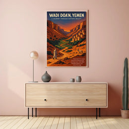 Wadi DoaN, Yemen A Journey Through Poster