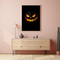 Halloween Jack-o'-Lantern Jack-o-lantern Spooky Eerie Poster