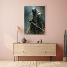 Medieval Knight in Armor: Fantasy or Mythology Poster PosterGoat