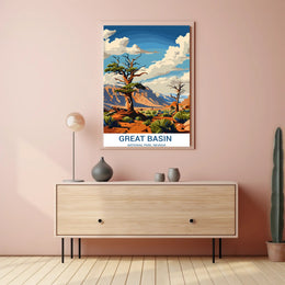 Great Basin Nevada National Park Adventure Travel Poster