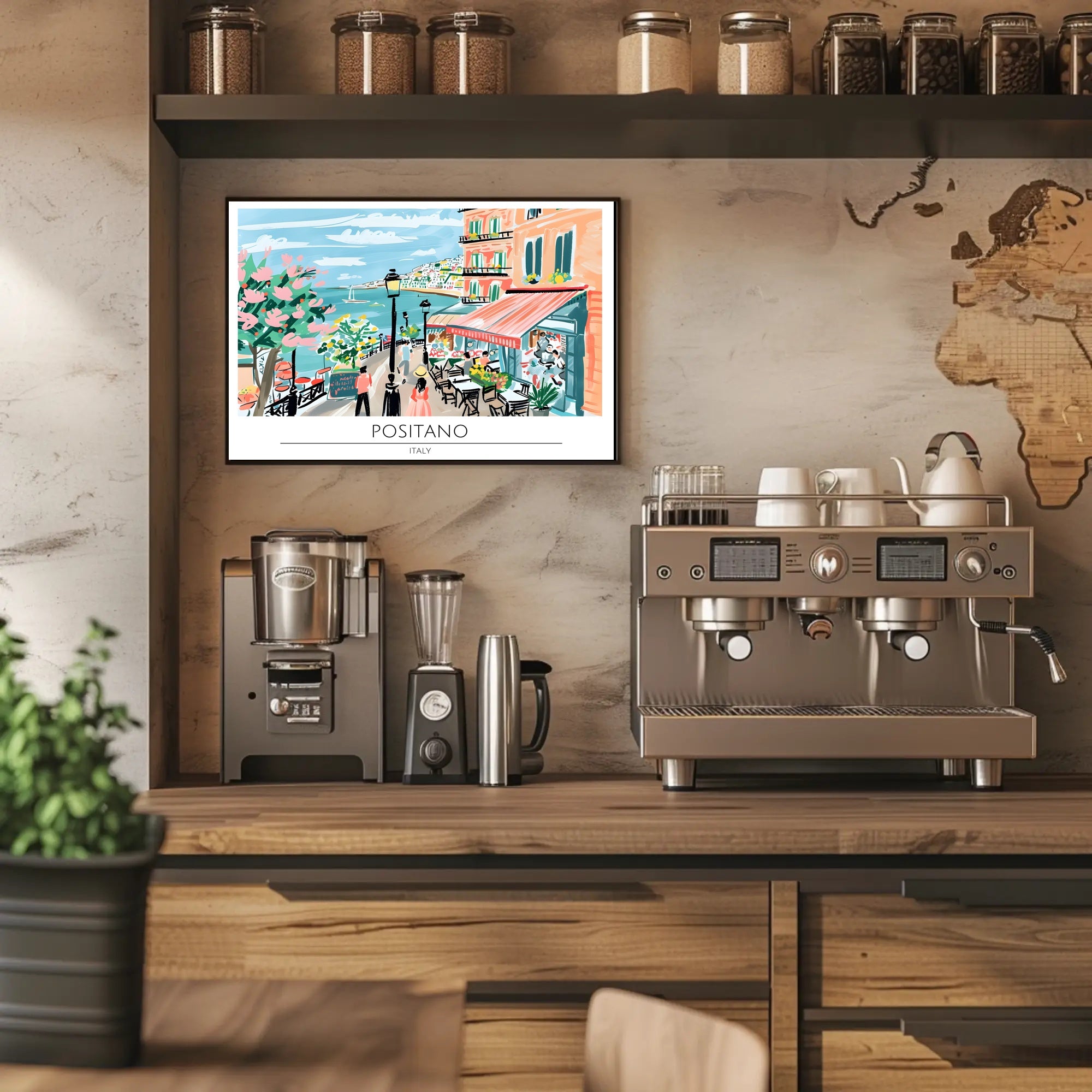Scenic Positano Poster PosterGoat