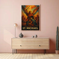 St. Michael Protector And Warrior Poster