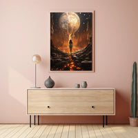 Mystical Realm of Exploration Futuristic Sci-Fi Poster