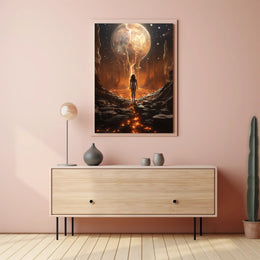 Mystical Realm of Exploration Futuristic Sci-Fi Poster