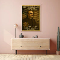 Grover Cleveland Vintage Style Historical Poster