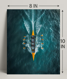Rowing In Harmony Poster PosterGoat