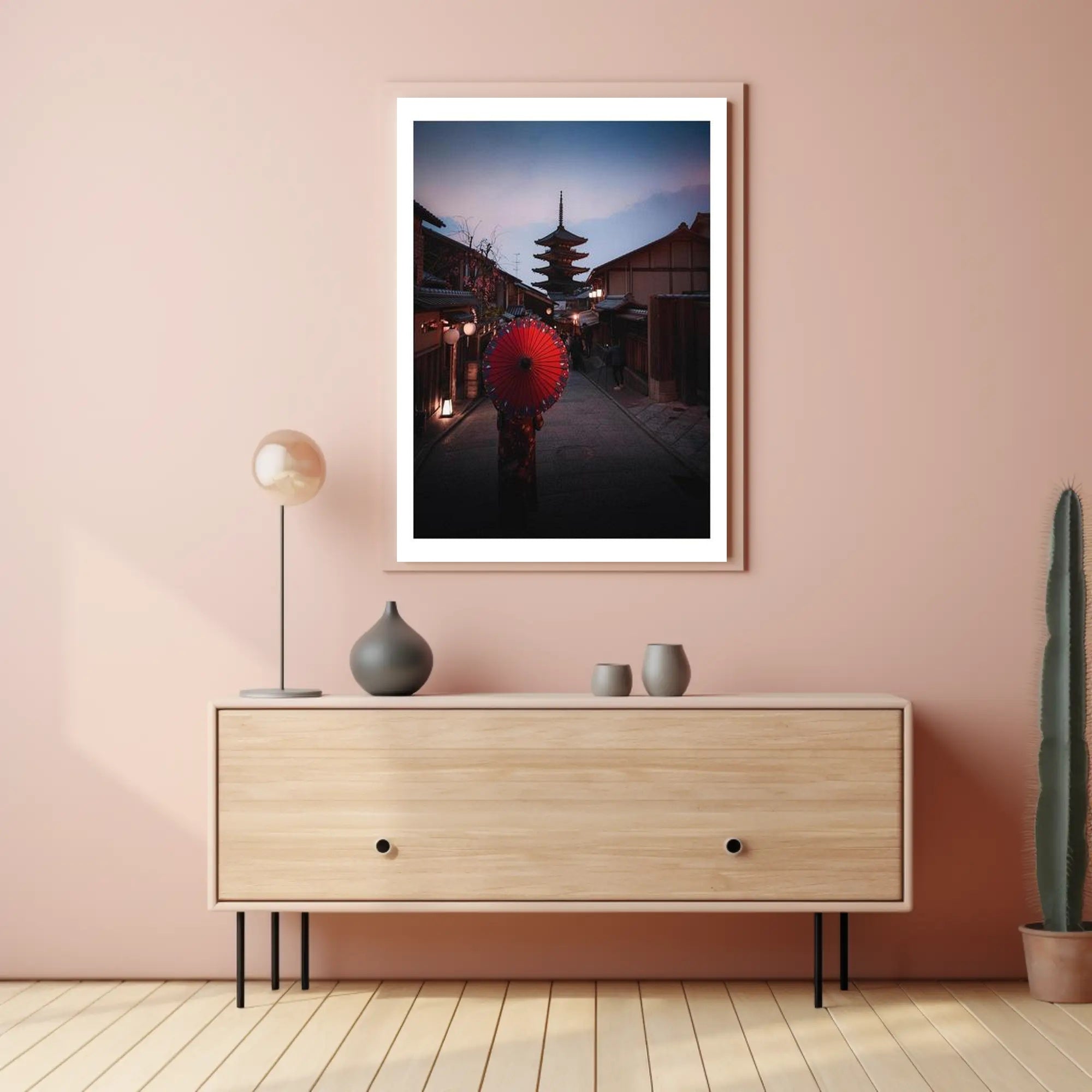 Evening Stroll in Kyoto Poster PosterGoat