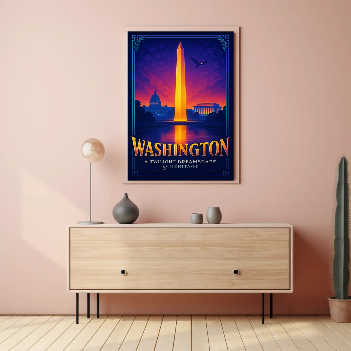Washington A Twilight Dreamscape Poster