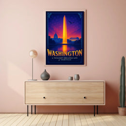Washington A Twilight Dreamscape Poster