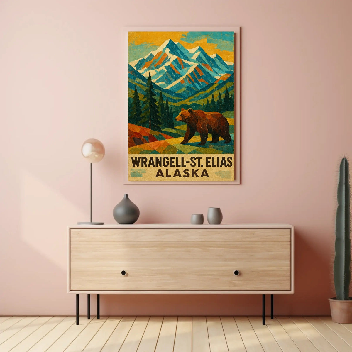 Wrangell-St. Elias Alaska Wilderness Poster