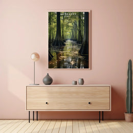 Congaree Tranquil Waters Travel Poster Print