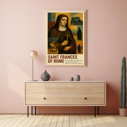 Saint Frances Of Rome Poster