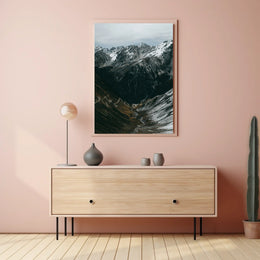 Majestic Alpine Landscape Photorealistic Adventure Poster