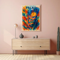 Palau A Vibrant Impression Poster