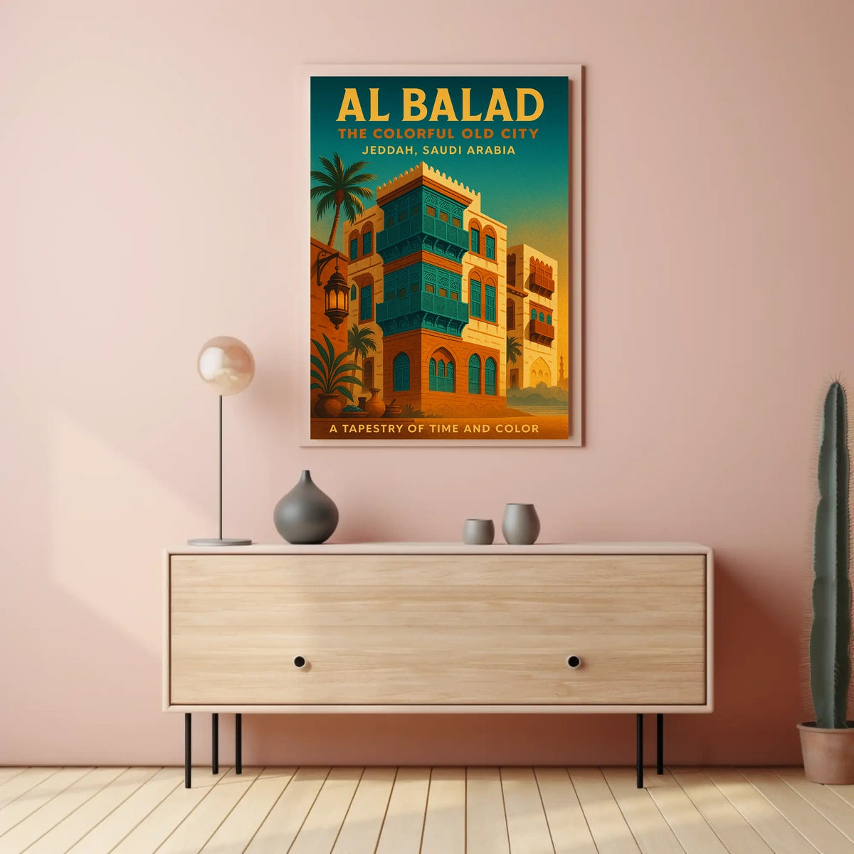 Al Balad The Colorful Old City Poster