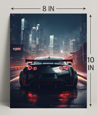 Night Drive In The City Poster