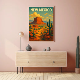 New Mexico Desert Landscape Poster