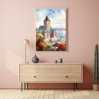 Majestic Castle By The Water Poster