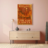 Dallas Lone Star Lights Poster