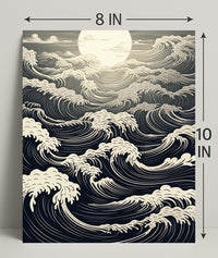 Moonlit Waves Poster PosterGoat