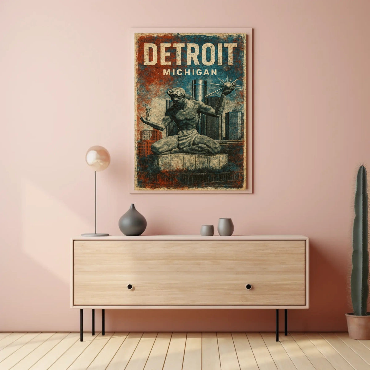 Spirit Of Detroit Poster