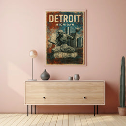 Spirit Of Detroit Poster