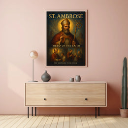 St. Ambrose Hero Of The Faith Poster