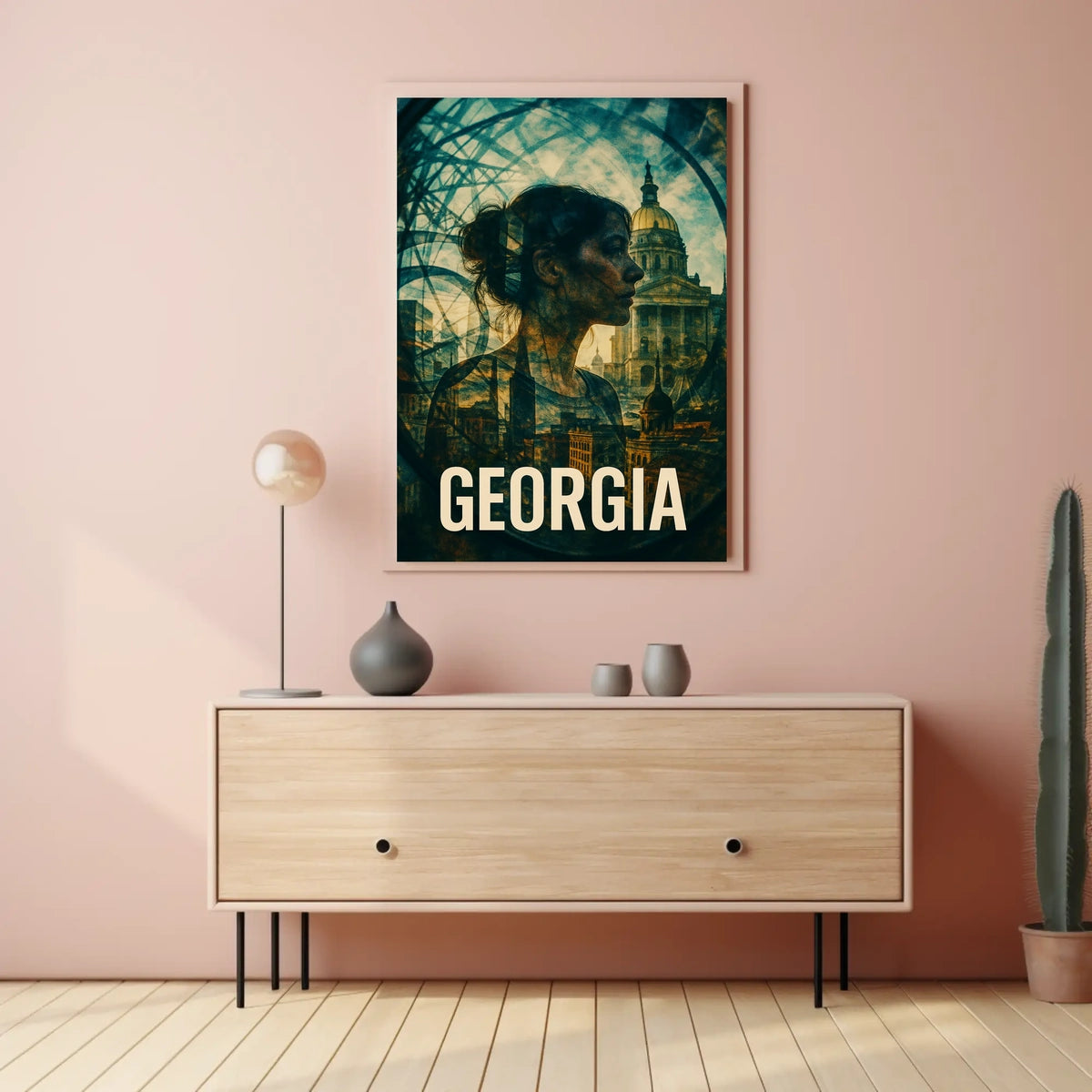 Georgia A Fusion of History and Modernity Poster